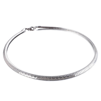 Titanium Steel 18K Gold Plated Fashion Plating Geometric Choker