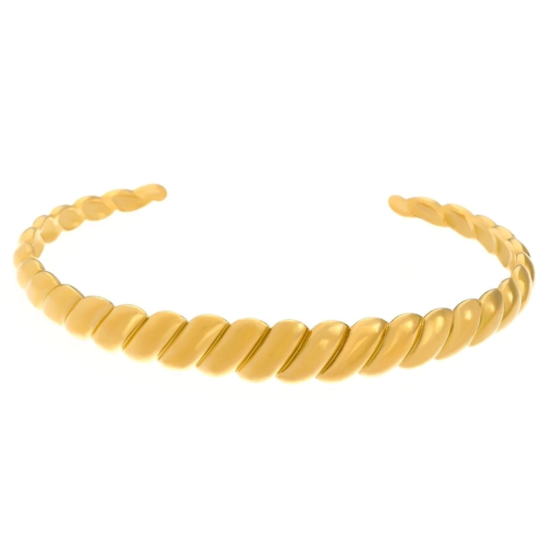 Casual Minimalist Streetwear Geometric 304 Stainless Steel Bangle In Bulk