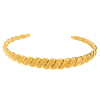 Casual Minimalist Streetwear Geometric 304 Stainless Steel Bangle In Bulk