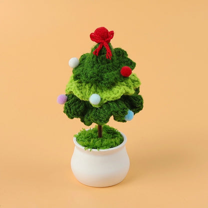 Christmas Pastoral Christmas Tree Plastic Yarn Party Ornaments