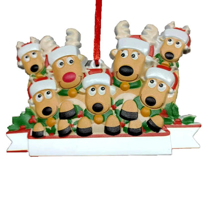 Christmas Fashion Dog Resin Party Hanging Ornaments