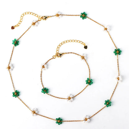 Moderate Luxury Little Daisy Flower Rose Petal Flower Copper Diamond Inlay Stud Earrings