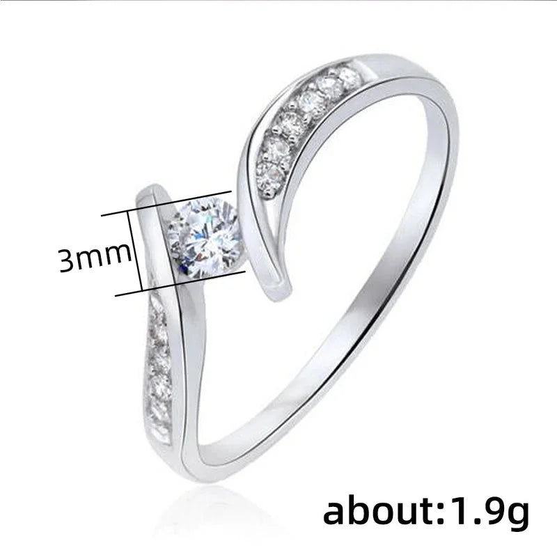 Copper Plating Geometric Artificial Diamond Rings