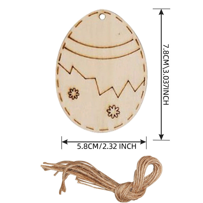 Christmas Pendant Home Decoration Supplies Wood Crafts Creative Carving Wood Christmas Tree Hanging Ornaments