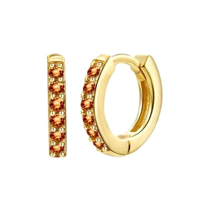 Fashion Geometric Copper Artificial Gemstones Earrings