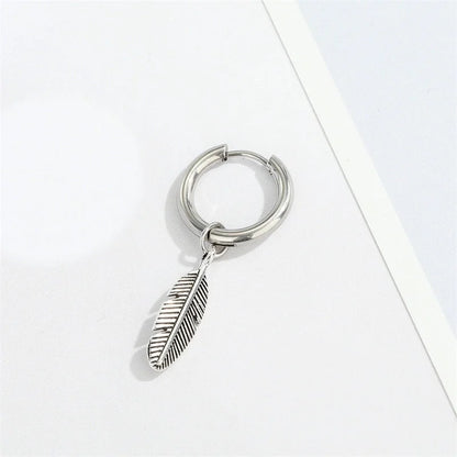 3 Pieces Fashion Feather Plating 201 Stainless Steel Alloy No Inlaid Earrings