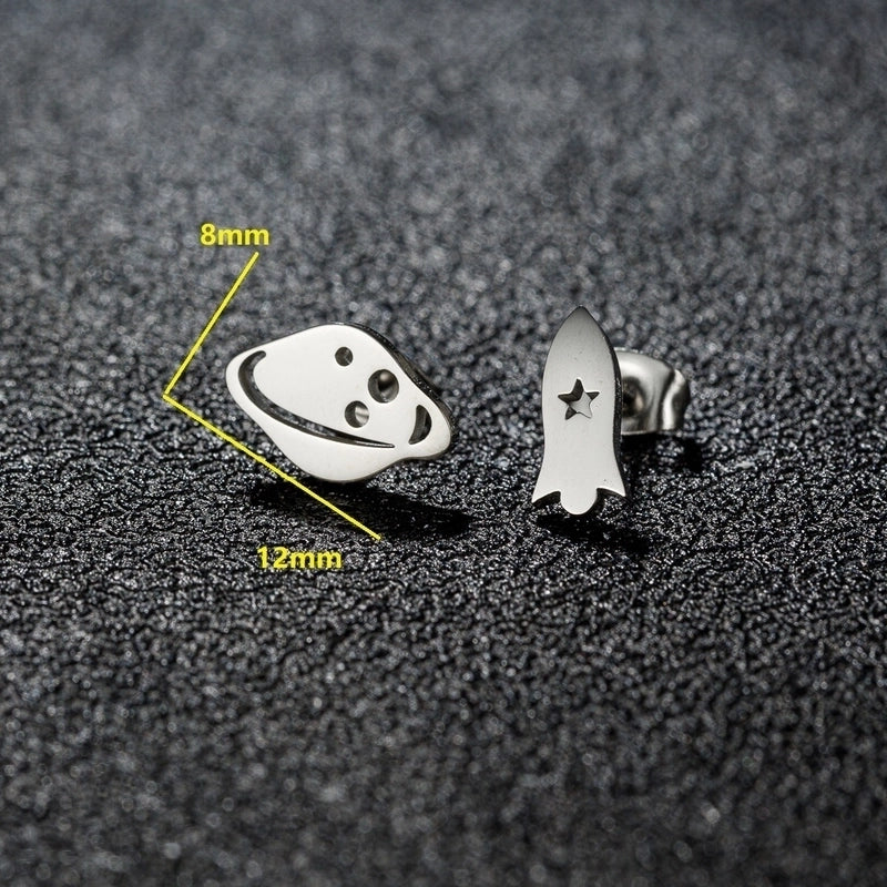 1 Pair Sweet Minimalist Artistic Animal Irregular Polishing Plating 304 Stainless Steel 18K Gold Plated Ear Studs