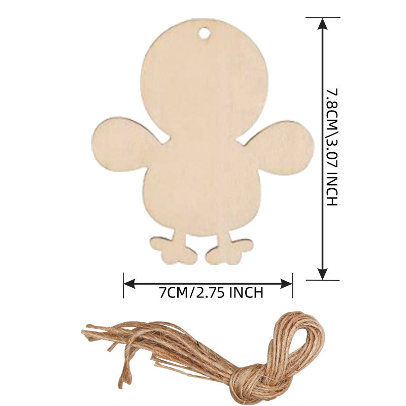 Christmas Pendant Home Decoration Supplies Wood Crafts Creative Carving Wood Christmas Tree Hanging Ornaments