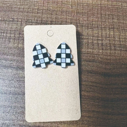 Cartoon Style Christmas Tree Arylic Printing Christmas Women's Earrings 1 Pair