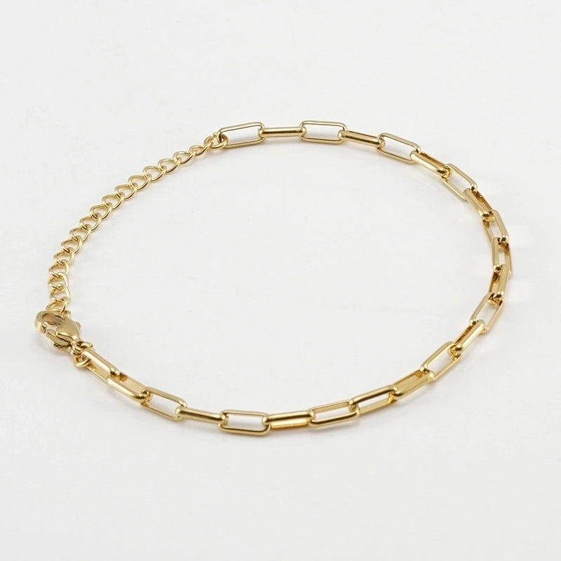Minimalist Geometric Titanium Steel Bracelets Necklace