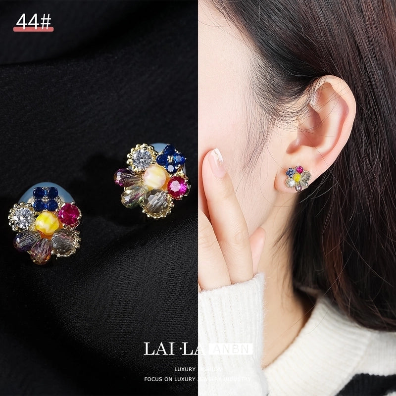 Mosquito Incense Plate Ear Clip Women's Ear Holes Exquisite Pearl Earrings Advanced Hong Kong Style Retro Niche Light Luxury Earrings