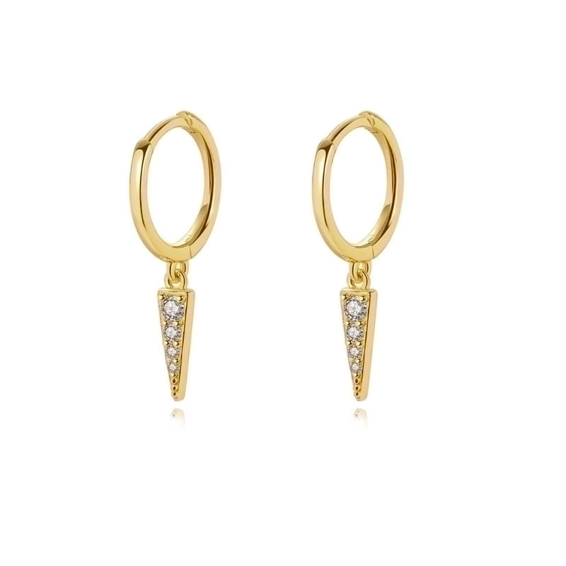 1 Pair Streetwear Devil\'s Eye Heart Shape Butterfly Plating Inlay Copper Zircon Drop Earrings