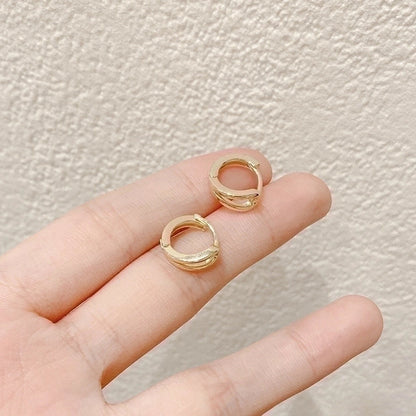 2 Pieces Retro Flower Copper Inlay Zircon Drop Earrings Ear Studs 1 Pair