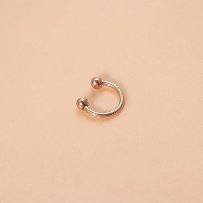 Classic Style Ball Pure Titanium Plating 18k Gold Plated Lip Stud Eyebrow Nails Ear Studs