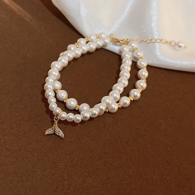 Fashion Star Heart Shape Butterfly Artificial Pearl Bracelets