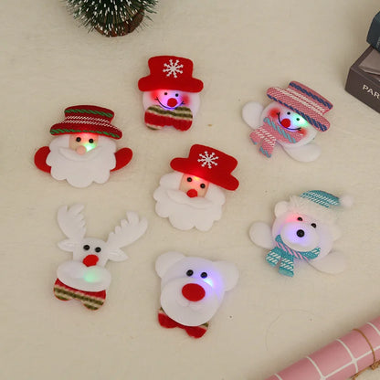 Christmas Pin Animal Santa Claus Brooches 1 Piece