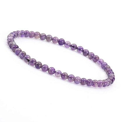 1 Piece Minimalist Round Natural Stone Beaded Bracelets