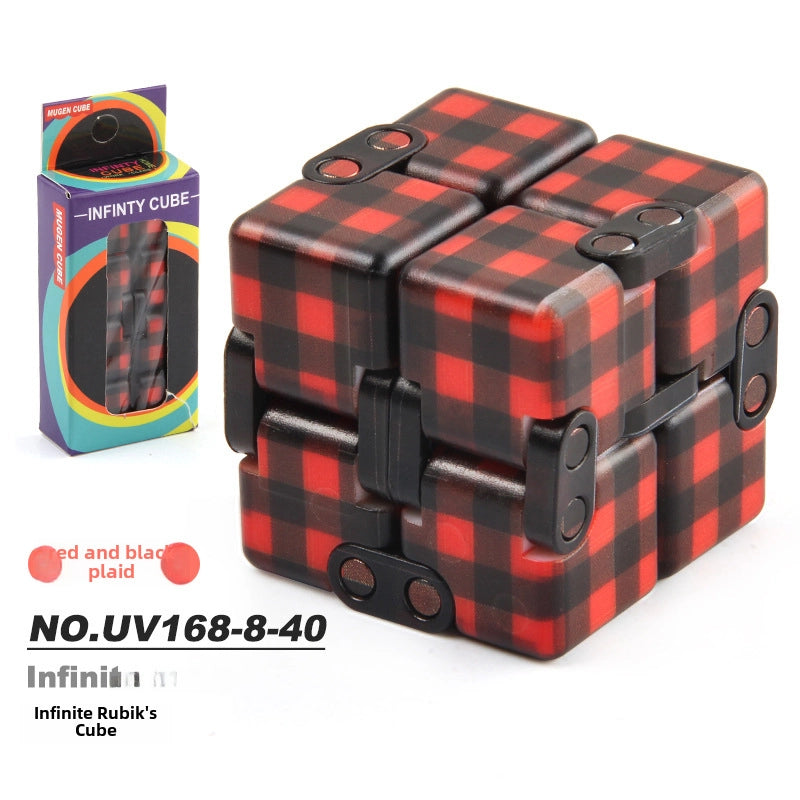 New Strange Decompression Toy UV Printing Infinite Rubik's Cube Decompression Folding Changeable Rubik's Cube Fingertip Rubik's Cube Manufacturer Resources