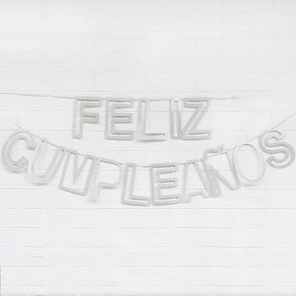 Letter Paper Flag Birthday Decorations