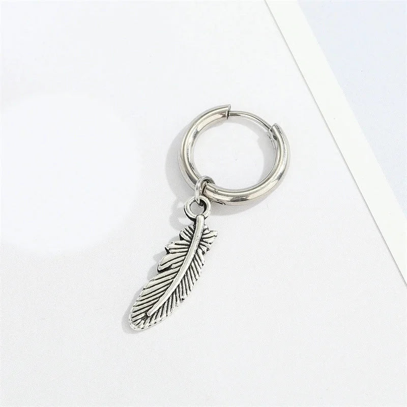 3 Pieces Fashion Feather Plating 201 Stainless Steel Alloy No Inlaid Earrings