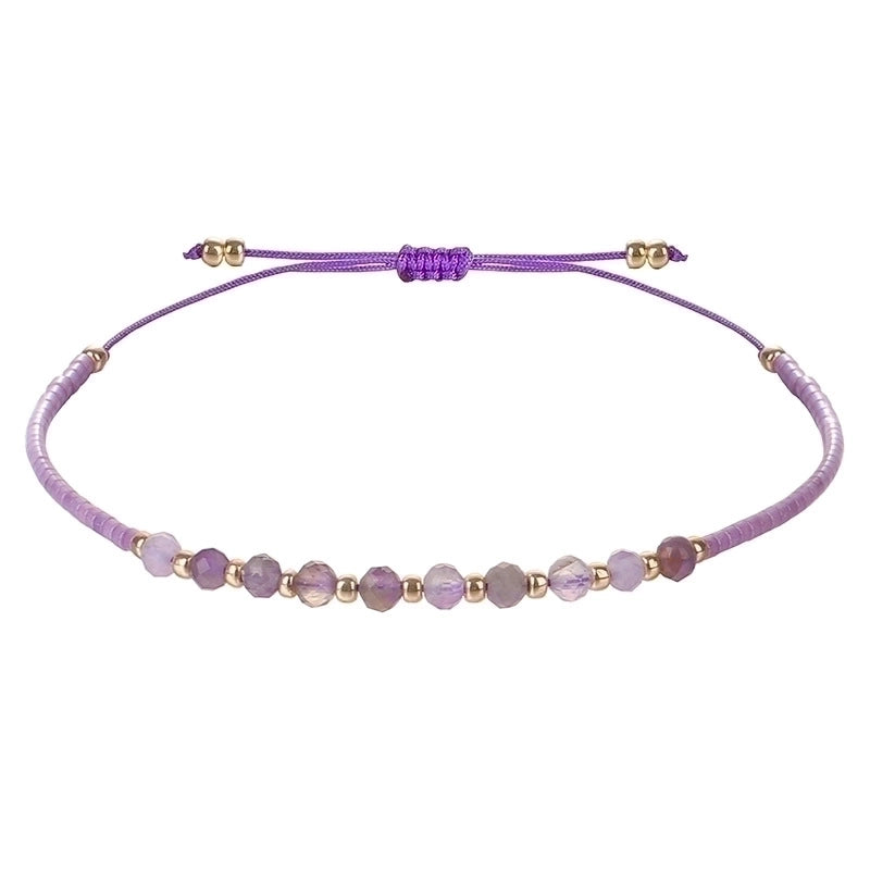 3 Pieces Minimalist Round Bead, Stone Beaded Bracelets