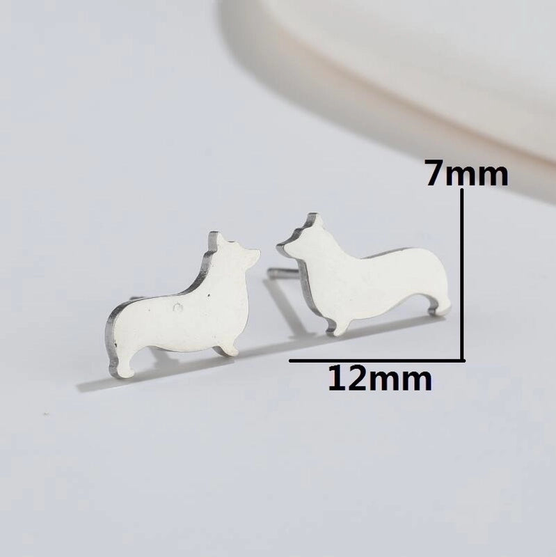 1 Pair Fashion Animal 304 Stainless Steel 18K Gold Plated Ear Studs