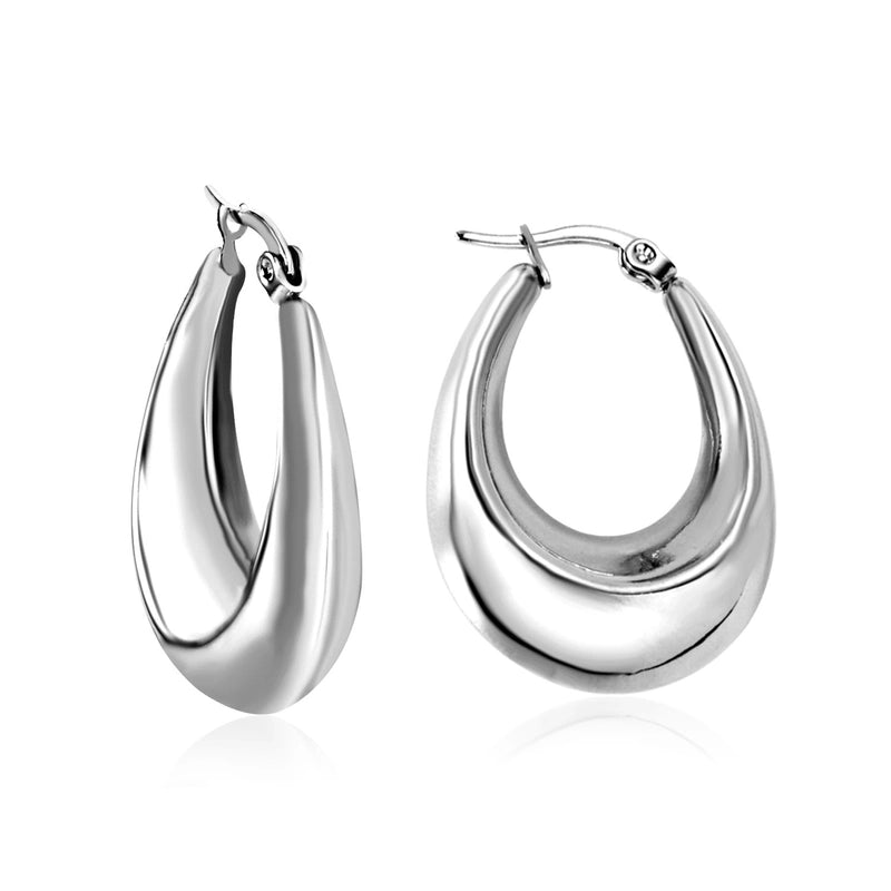 1 Pair Minimalist Classic Style Geometric Plating Stainless Steel Earrings