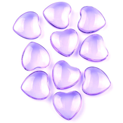 2 Pieces Gemstoen Heart Special Large Favorably 20Mm Pink Crystal Love Amethyst Heart-Shaped Ornaments