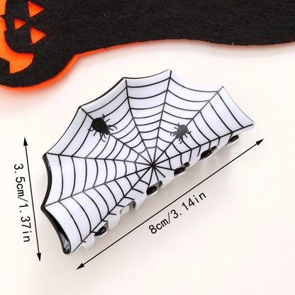 Halloween Minimalist Cool Style Women's Spider Spider Web Acetic Acid Sheets Hair Claws