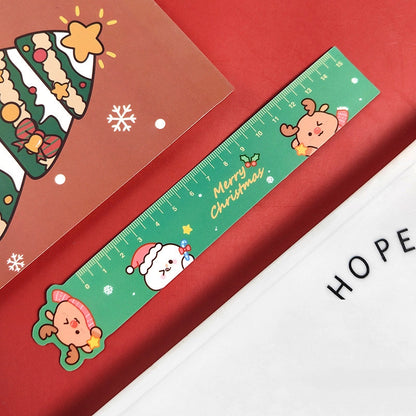 Cartoon Christmas Magnetic Cute Elk Student Soft Ruler