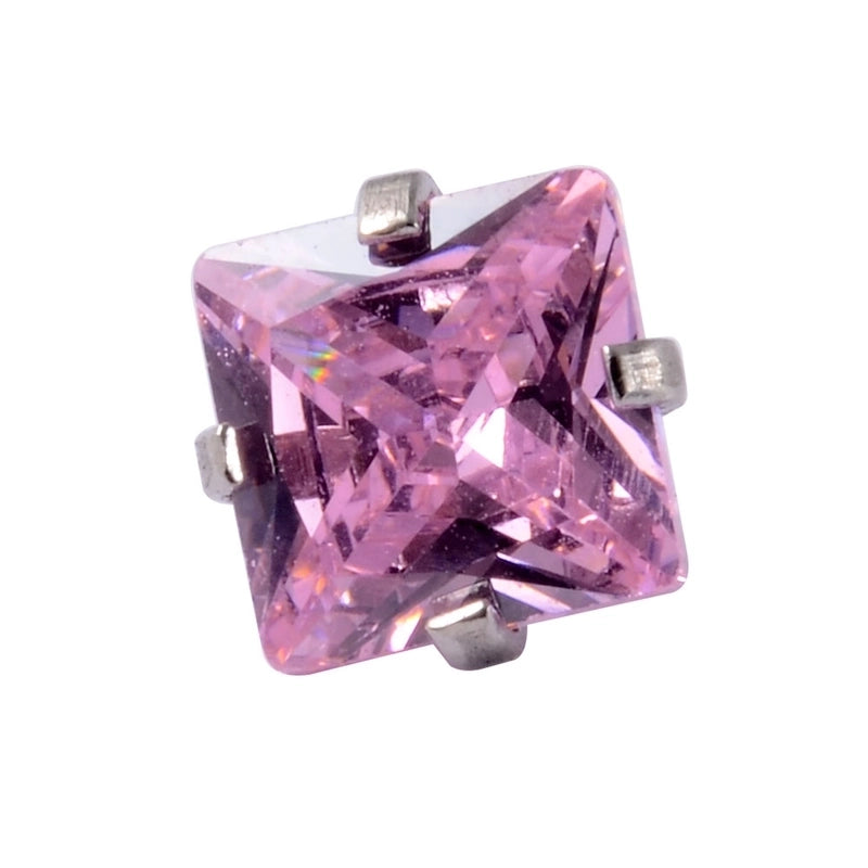 Stainless Steel Heart Labret Round Zircon Stud Earrings With Diamond XINGX Labret Lip Ring 2-5mm Zircon Earrings Accessories