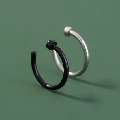 Simple Stainless Steel Piercing U-shaped Nose Ring Piercing Nose Ornaments