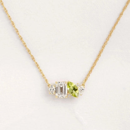 Casual Minimalist Commute Square Oval Horse Eye 304 Stainless Steel Zircon 16K Gold Plated Inlay Pendant Necklace