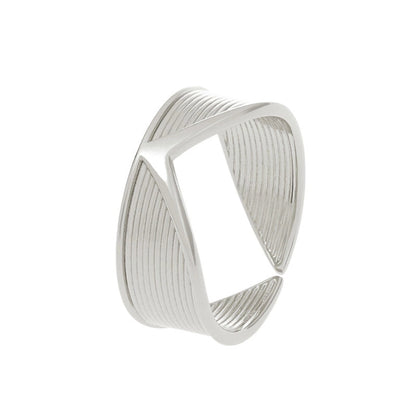 Luxurious Geometric Devil's Eye Heart Shape Copper Rhinestones Zircon Rings In Bulk