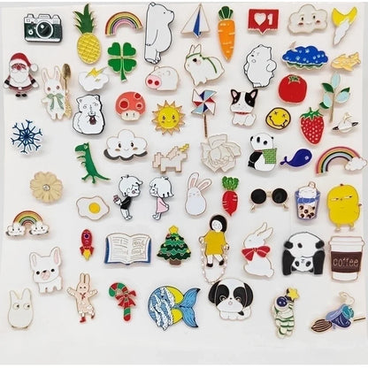 Casual Cute Streetwear Pin Cartoon Character Alloy Enamel Unisex Brooches