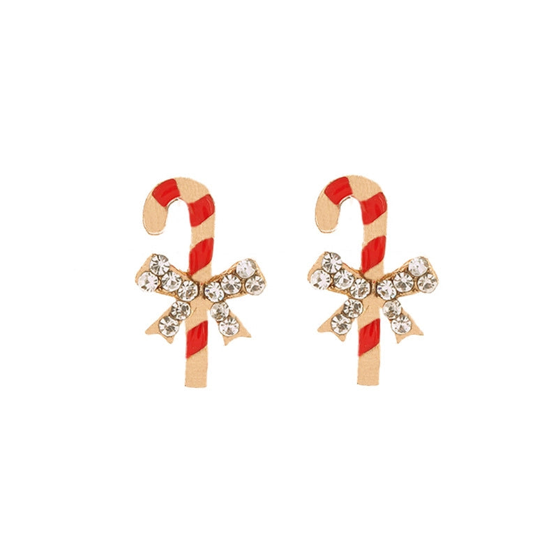 Christmas Cute Minimalist Christmas Tree Santa Claus Snowman Alloy Party Festival