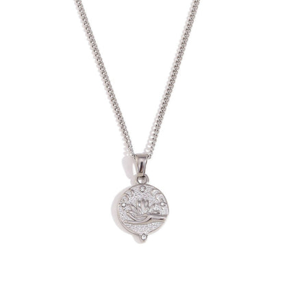 Fashion Zodiac Sagittarius Zodiac Sign Scorpius Libra Capricorn Virgo Stainless Steel Electroplating Rings