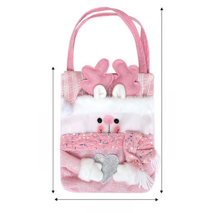 Christmas Gift Bag Candy Bag Christmas Decoration Burlap Santa Claus Apple Bag Gift Bag