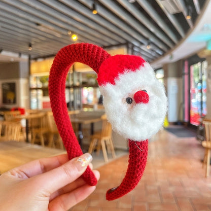 Christmas Cute Kid'S Christmas Tree Santa Claus Alloy Hair Clip Hair Band Hair Tie