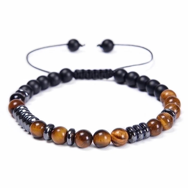 Fashion Geometric Natural Stone Knitting Bracelets