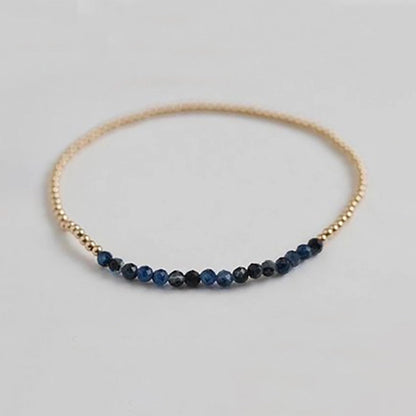 Natural Stone Copper Beaded Knitting Geometric Bracelets