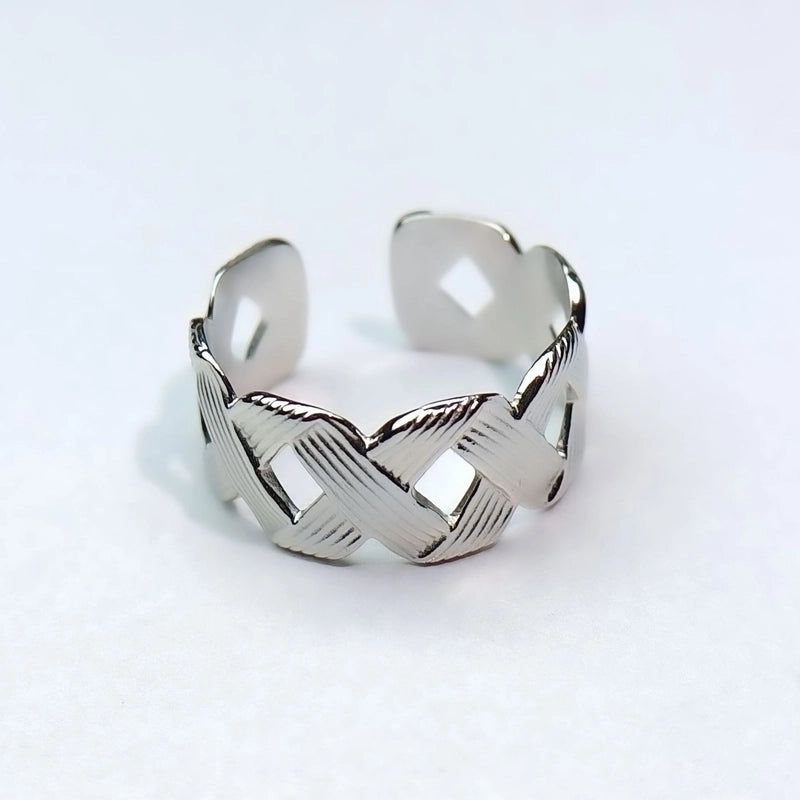 Minimalist Heart Shape Titanium Steel Open Rings