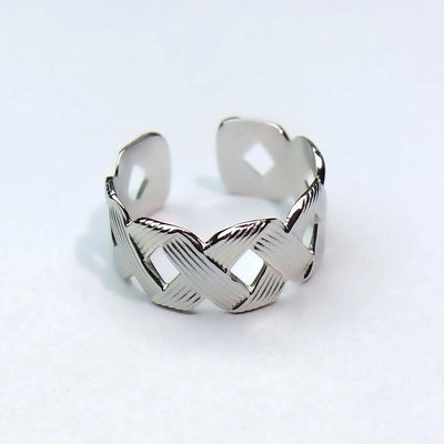 Minimalist Heart Shape Titanium Steel Open Rings
