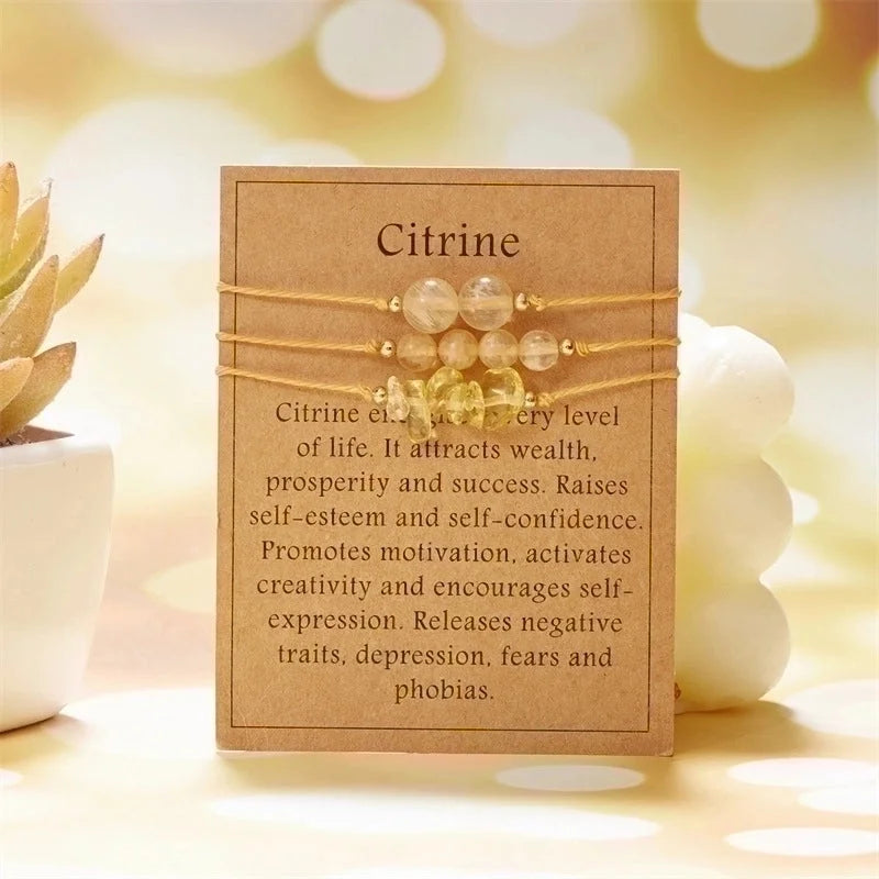 Minimalist Geometric Natural Stone Bracelets In Bulk