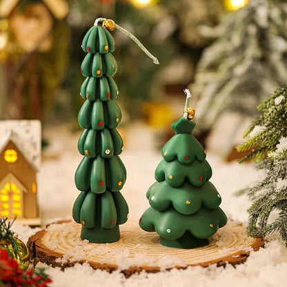 Christmas Minimalist Classic Style Christmas Tree Soybean Mixed Wax Candle