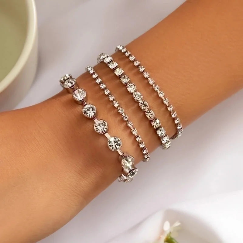 Lady Heart Shape Imitation Pearl Alloy Bracelets