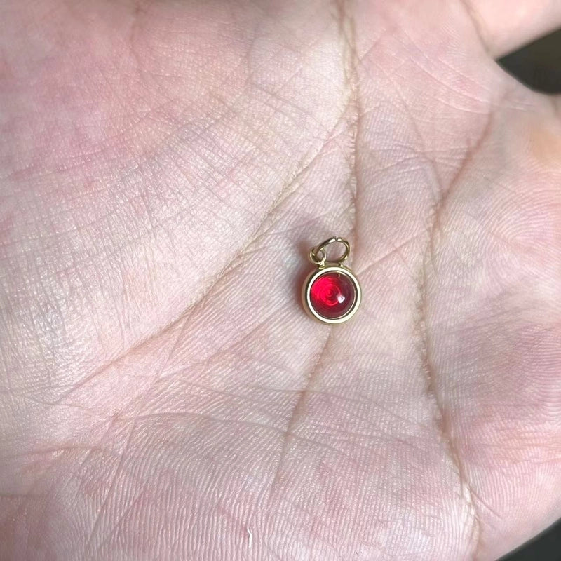 Retro Solid Color Titanium Steel Zircon Inlay Stainless Steel Necklaces