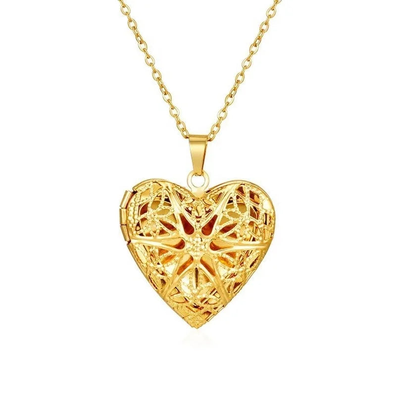 Modern Style Classic Style Heart Shape 304 Stainless Steel Plating Pendant Necklace