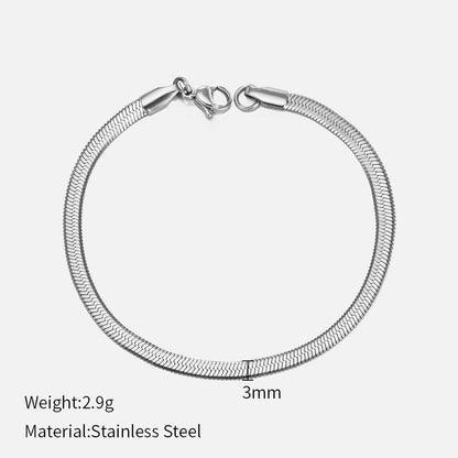 Fashion Geometric 304 Stainless Steel Stainless Steel Bracelets In Bulk