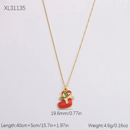 Cute Modern Style Christmas Tree Bow Knot Snowflake 304 Stainless Steel Plating Bracelets Earrings Necklace